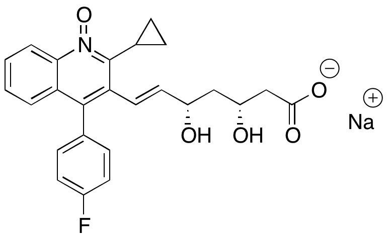 Pivastatin N-Oxide Sodium Salt - Chemical structure and product image