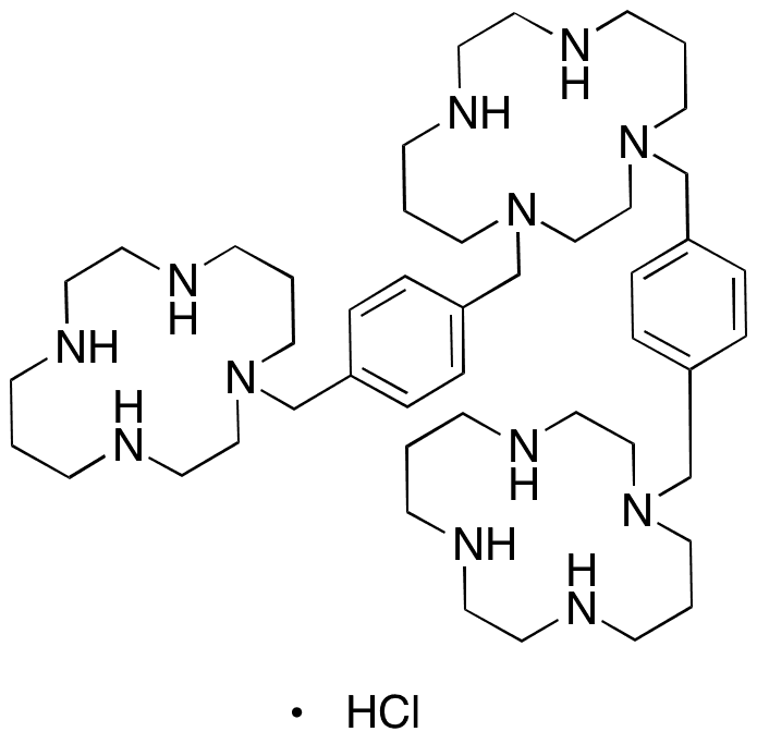 Plerixafor N-1-(4-Methylbenzyl)-1,4,8,11-tetraazacyclotetradecane Hydrochloride - Chemical structure and product image