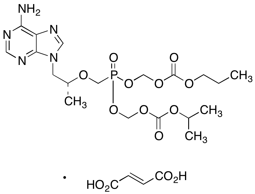 nPOC-POC Tenofovir Fumarate(Mixture of Diastereomers) - Chemical structure and product image