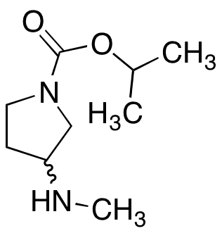 rac 1-POC-3-methylaminopyrrolidine - Chemical structure and product image