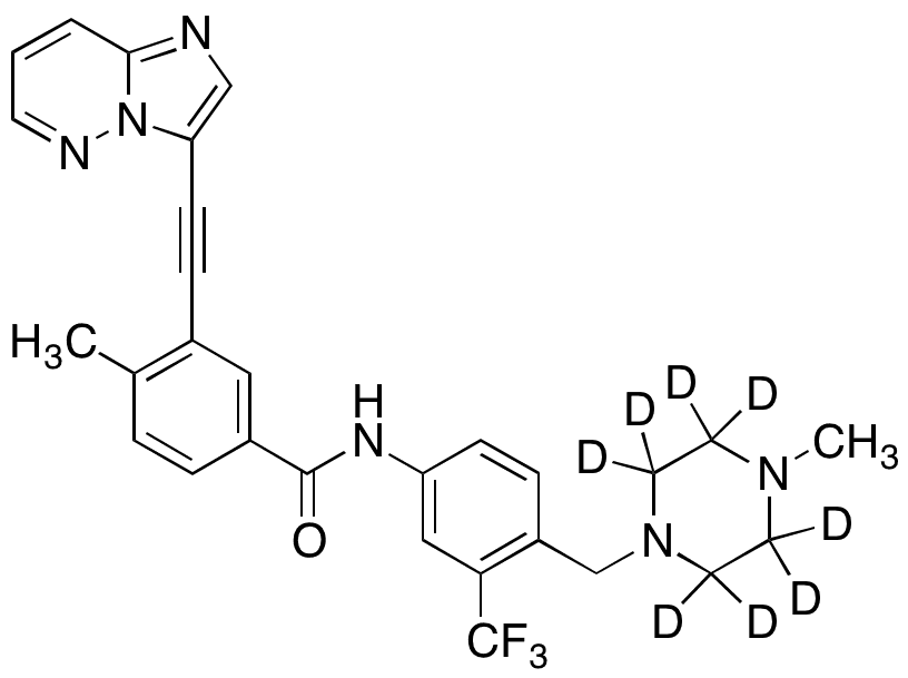 Ponatinib-d8 - Chemical structure and product image
