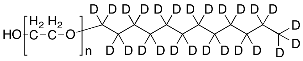 Brij L23-d25 (Polidocanol-d25 - Mixture of Oligomers) - Chemical structure and product image