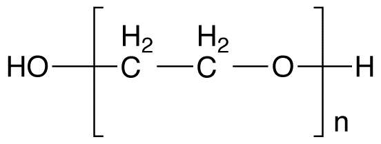 Poly(ethylene Glycol) ~1000 - Chemical structure and product image