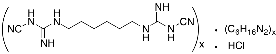 Poly(hexamethylenebicyanoguanide-hexamethylenediamine) Hydrochloride(Technical Grade) - Chemical structure and product image