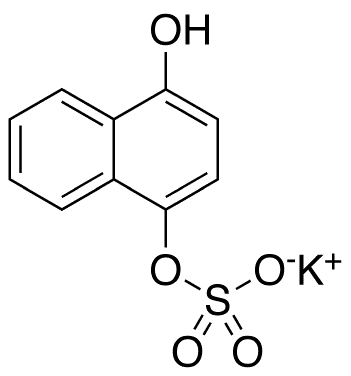 Potassium 1-Hydroxy-4-naphthol Sulfate - Chemical structure and product image