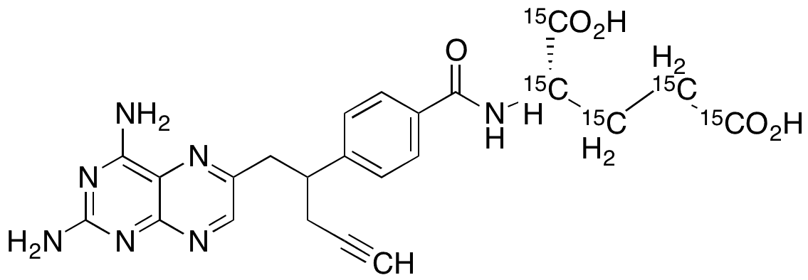 Pralatrexate-15C5  - Chemical structure and product image