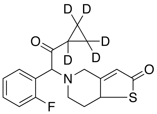 Prasugrel Thiolactone-d5 (Mixture of Diastereomers) - Chemical structure and product image