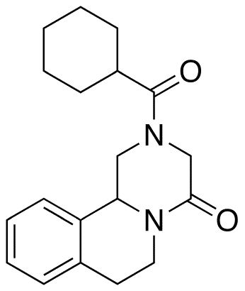 Praziquantel - Chemical structure and product image