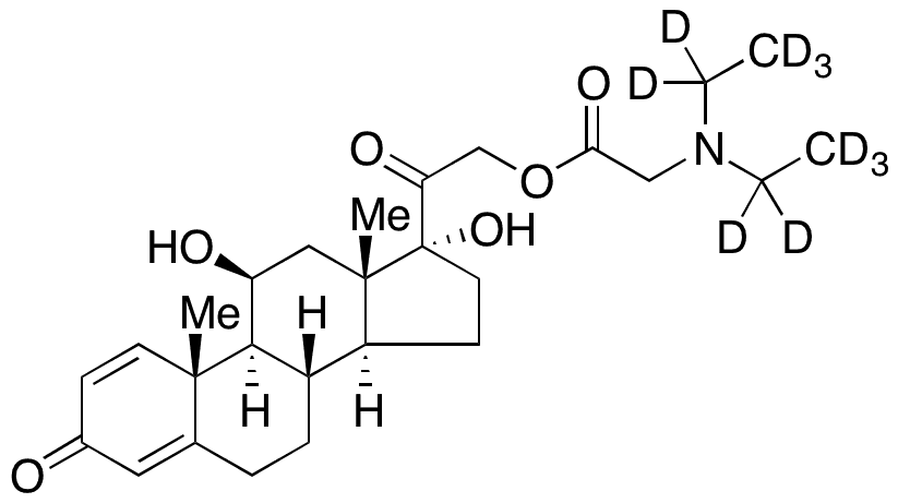 Prednisolamate-D10 - Chemical structure and product image