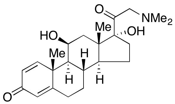 Prednisolone 21-Dimethylamine - Chemical structure and product image