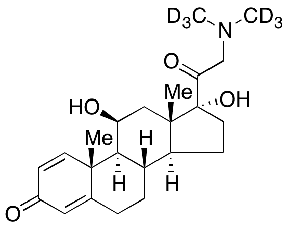 Prednisolone 21-Dimethylamine-d6 - Chemical structure and product image