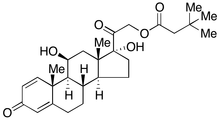 Prednisolone Tebutate - Chemical structure and product image