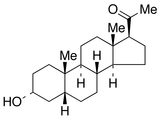 5beta-Pregnan-3alpha-ol-20-one - Chemical structure and product image