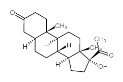 5alpha-Pregnan-17alpha-ol-3,20-dione - Chemical structure and product image