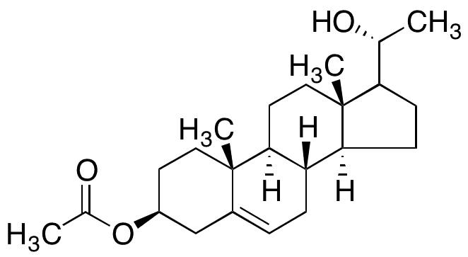 (3beta,â€‹17 xi,â€‹20R)â€‹-Pregn-â€‹5-â€‹ene-â€‹3,â€‹20-â€‹diol 3-â€‹Acetate - Chemical structure and product image