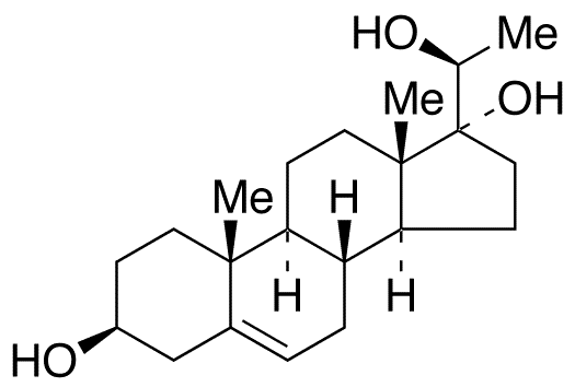 (3beta,20S)-Pregn-5-ene-3,17,20-triol - Chemical structure and product image