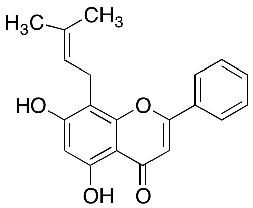8-Prenylchrysin - Chemical structure and product image