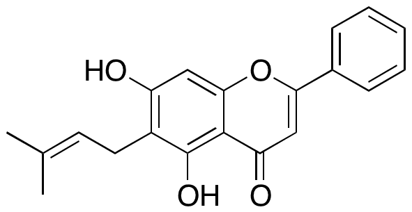 6-Prenylchrysin - Chemical structure and product image
