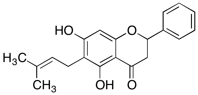 6-Prenyl-rac-pinocembrin - Chemical structure and product image