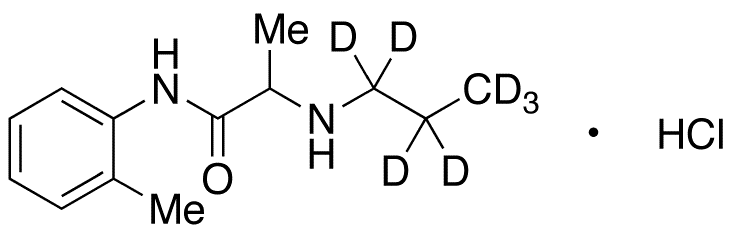 Prilocaine-d7 Hydrochloride - Chemical structure and product image