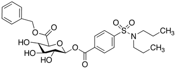 Probenecid Acyl beta-D-Glucuronide Benzyl Ester - Chemical structure and product image