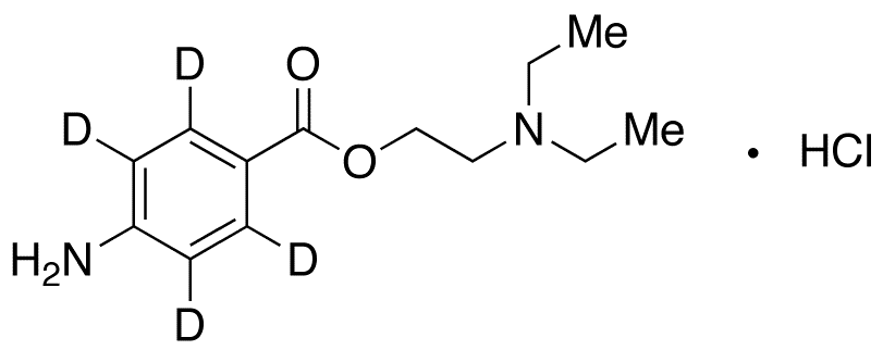 Procaine-d4 Hydrochloride - Chemical structure and product image