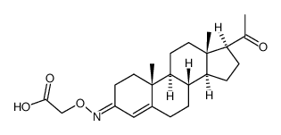 Progesterone 3-(O-carboxymethyl)oxime - Chemical structure and product image