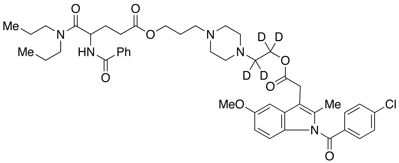 Proglumetacin-d4 Dioxalate - Chemical structure and product image