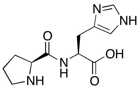 N-L-Prolyl-L-histidine - Chemical structure and product image