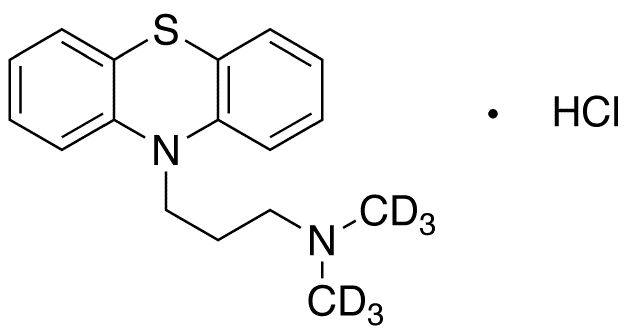 Promazine-d6 Hydrochloride - Chemical structure and product image