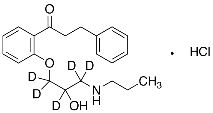 Propafenone-d5 Hydrochloride - Chemical structure and product image