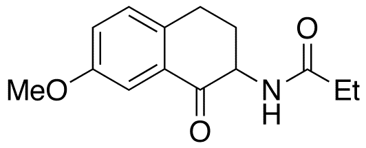 2-Propanamido-7-methoxy-3,4-dihydronaphthalen-1-(2H)-one - Chemical structure and product image