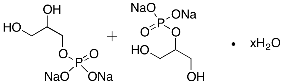 Mixture of 1,2,3-Propanetriol 2-(Dihydrogen phosphate) Sodium Salt Hydrate and 1,2,3-Propanetriol 1-(Dihydrogen phosphate) Sodium Salt Hydrate - Chemical structure and product image