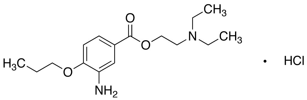 Proparacaine Hydrochloride - Chemical structure and product image