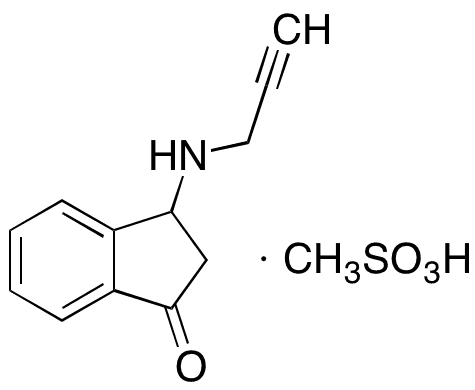 3-N-Propargylaminoindan-1-one Mesylate - Chemical structure and product image