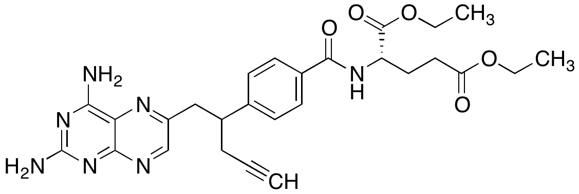 10-Propargyl-10-deazaminopterin Diethyl Ester - Chemical structure and product image