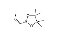 Propen-1-ylboronic acid, pinacol ester - Chemical structure and product image
