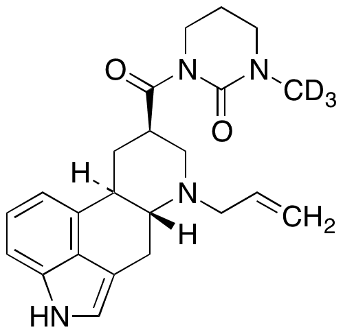 1-[6-(2-propenyl)-ergoline-8β-carbonyl]-3-methyl-perhydropyrimidine-2-one-d3 - Chemical structure and product image