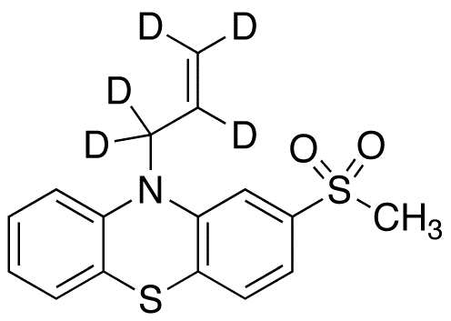 N-(2-Propenyl)-2-methylsulfonyl-10H-phenothiazine-d5 - Chemical structure and product image