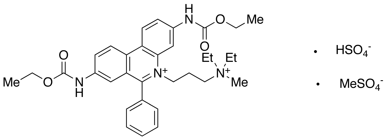 Propidium Diethylcarbamate Hydrogen Sulfate Methyl Sulfate - Chemical structure and product image