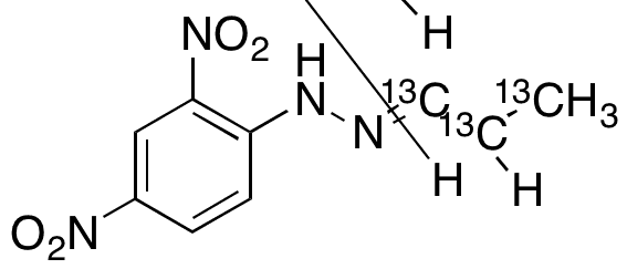 Propionaldehyde-13C3 2,4-Dinitrophenylhydrazone - Chemical structure and product image