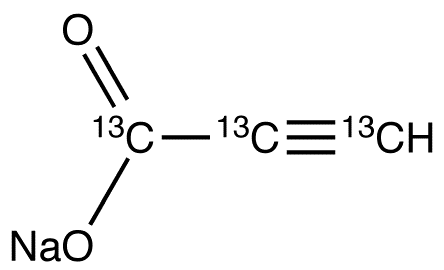 Propiolic Acid-13C3 Sodium Salt - Chemical structure and product image