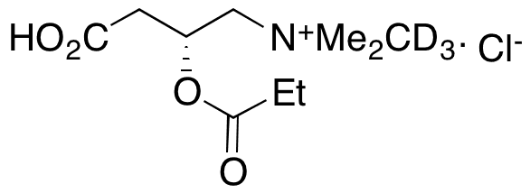 (R)-Propionyl Carnitine-d3 Chloride - Chemical structure and product image