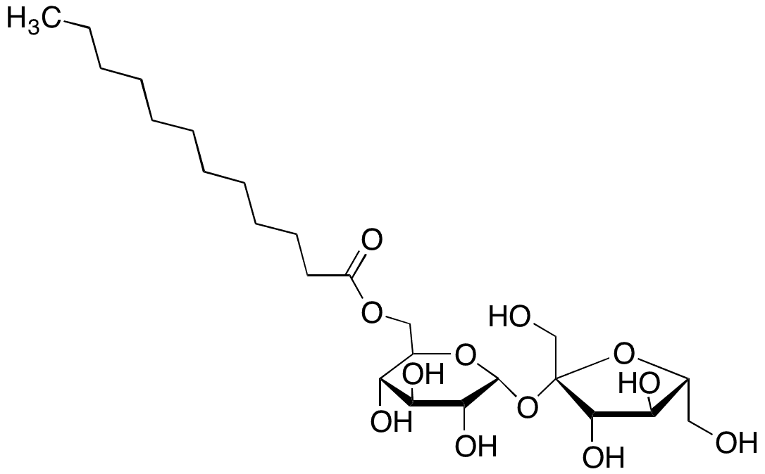 Sucrose Monolaurate - Chemical structure and product image