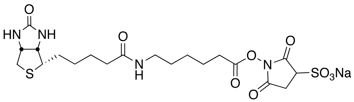 Sulfo-N-succinimidyl 6-(biotinamido) hexanoate Sodium Salt(~90%) - Chemical structure and product image