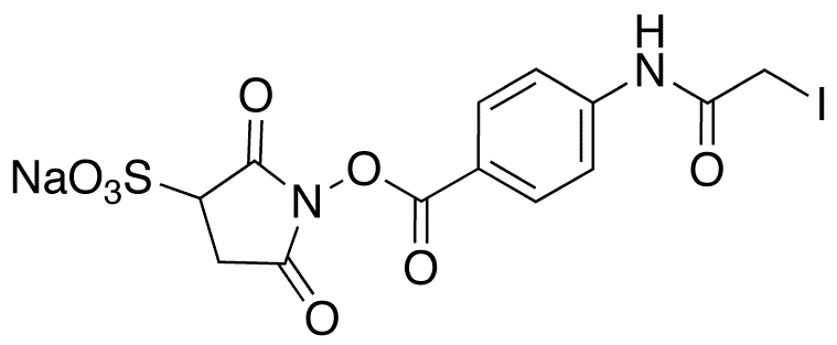 Sulfo-N-succinimidyl (N-Iodoacetyl)aminobenzoate 90% - Chemical structure and product image