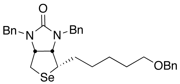 N,N,O-Tribenzyl-hexahydro-2-oxo-1H-selenolo[3,4-d]imidazole-5-pentanol - Chemical structure and product image