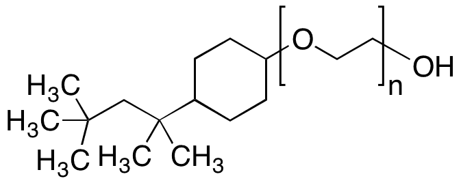 TRITON X-100 Detergent, Hydrogenated - Chemical structure and product image