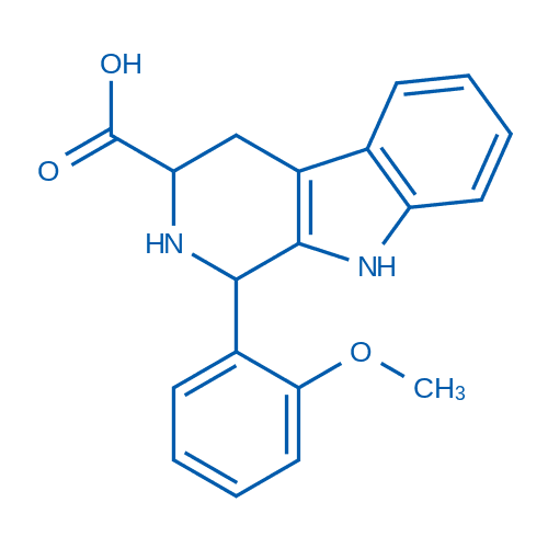 Methyl 1-(4-Methoxyphenyl)-2,3,4,9-tetrahydro-1H-beta-carboline-3-carboxylate Hydrochloride - Chemical structure and product image