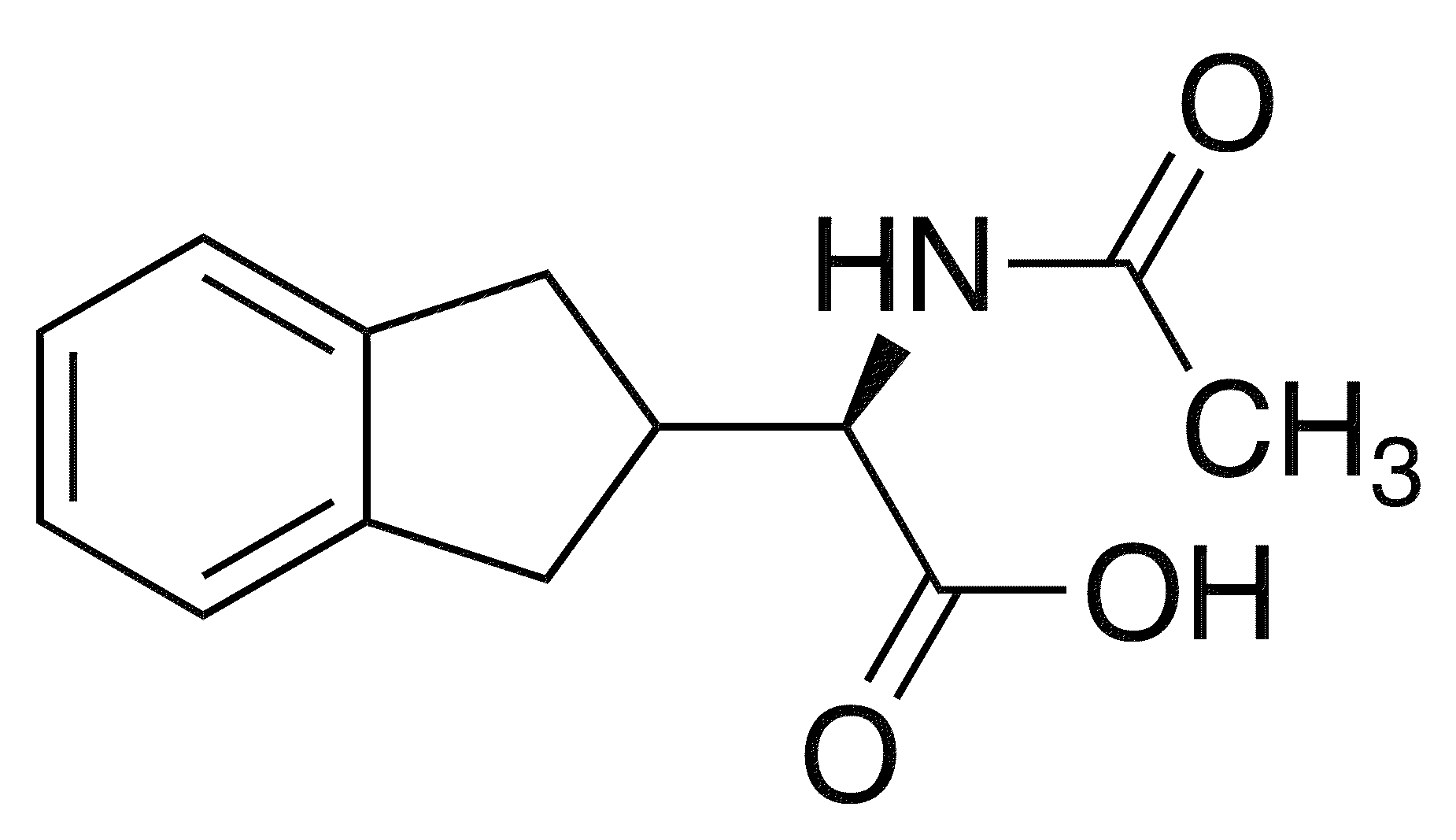 Ac-d-alpha-indanylglycine - Chemical structure and product image